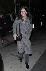 COURTENEY COX Out for Dinner with Friends at Giorgio Baldi in Santa Monica 02/25/2022