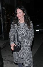 COURTENEY COX Out for Dinner with Friends at Giorgio Baldi in Santa Monica 02/25/2022