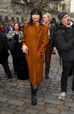 DAISY LOWE Arrives at Paul & Joe Show at London Fashion Week 02/21/2022