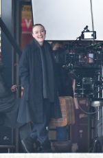 DAKOTA FANNING on the Set of Ripley in Venice 02/11/2022