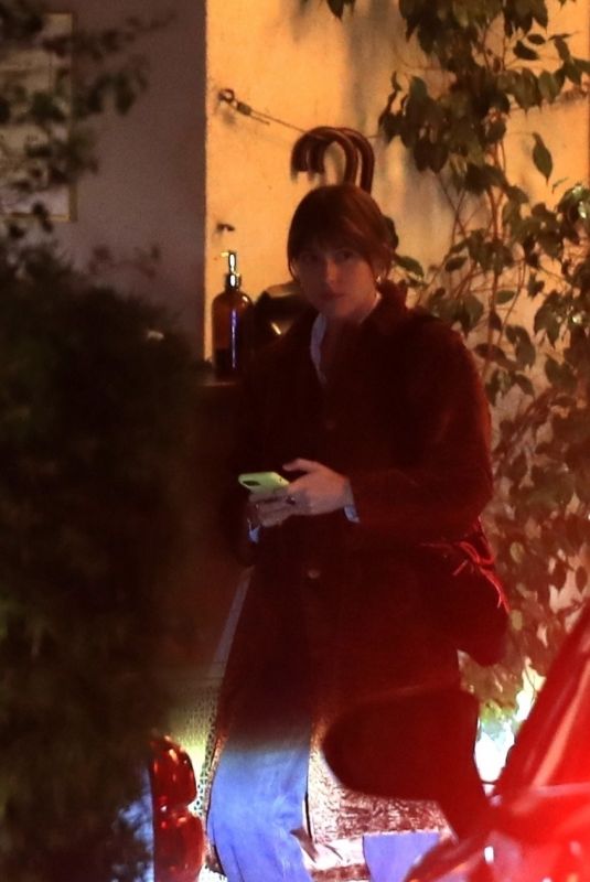 DAKOTA JOHNSON Leaves Sunset Tower Hotel in West Hollywood 02/02/2022