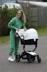 DANIELLE LLOYD Out with Her Baby in Sutton Coldfield 02/15/2022