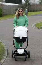 DANIELLE LLOYD Out with Her Baby in Sutton Coldfield 02/15/2022