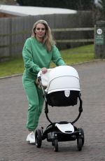 DANIELLE LLOYD Out with Her Baby in Sutton Coldfield 02/15/2022