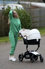 DANIELLE LLOYD Out with Her Baby in Sutton Coldfield 02/15/2022