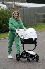 DANIELLE LLOYD Out with Her Baby in Sutton Coldfield 02/15/2022