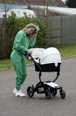 DANIELLE LLOYD Out with Her Baby in Sutton Coldfield 02/15/2022