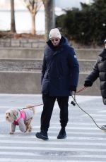 DEBORRA-LEE FURNESS and Hugh Jackman Out with Their Dogs in New York 02/06/2022