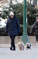 DEBORRA-LEE FURNESS and Hugh Jackman Out with Their Dogs in New York 02/06/2022