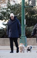 DEBORRA-LEE FURNESS and Hugh Jackman Out with Their Dogs in New York 02/06/2022