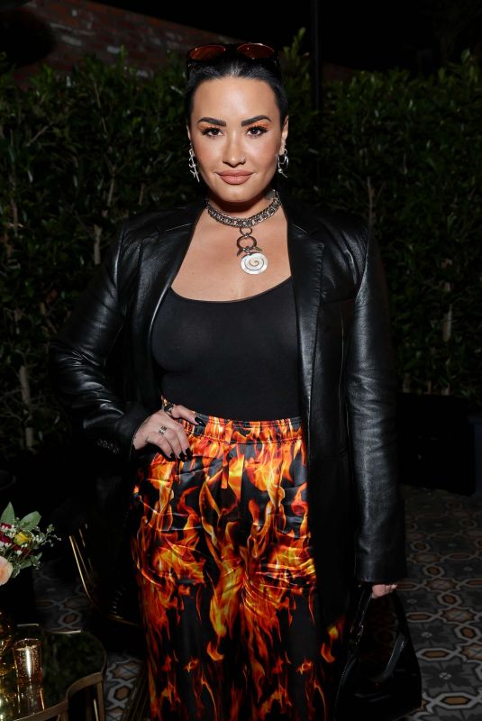 DEMI LOVATO at Klutch Sports Group x UTA Dinner in Los Angeles 02/11/2022