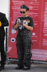 DEMI LOVATO Leaves Super Bowl LVI in Inglewood 02/13/2022