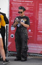 DEMI LOVATO Leaves Super Bowl LVI in Inglewood 02/13/2022