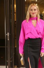 DIANE KRUGER Arrives at Jason Wu Show at New York Fashion Week 02/12/2022