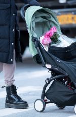 DIANE KRUGER Buys Bouquet of Flowers on Valentine