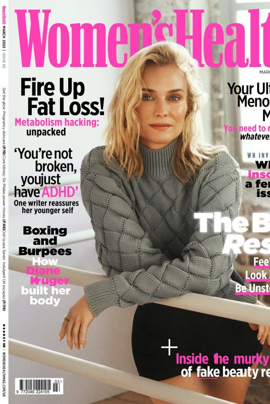 DIANE KRUGER in Women’s Health Magazine, UK March 2022