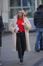 DILETTA LEOTTA Leaves Radio 105 in Milan 02/17/2022