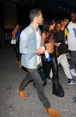 DOJA CAT Leaves Super Bowl LVI at SoFi Stadium in Inglewood 02/13/2022