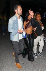 DOJA CAT Leaves Super Bowl LVI at SoFi Stadium in Inglewood 02/13/2022