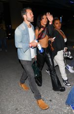 DOJA CAT Leaves Super Bowl LVI at SoFi Stadium in Inglewood 02/13/2022