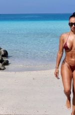 DRAYA MICHELLE in Bikini at a Beach in Maldives 02/19/2022