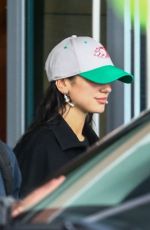 DUA LIPA Arrives at Her Future Nostalgia Tour 2022 at FTX Arena in Miami 02/09/2022