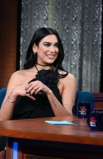 DUA LIPA at Late Show with Stephen Colbert 02/03/2022