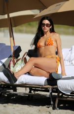DUA LIPA in Bikini at a Pool in Miami 02/10/2022
