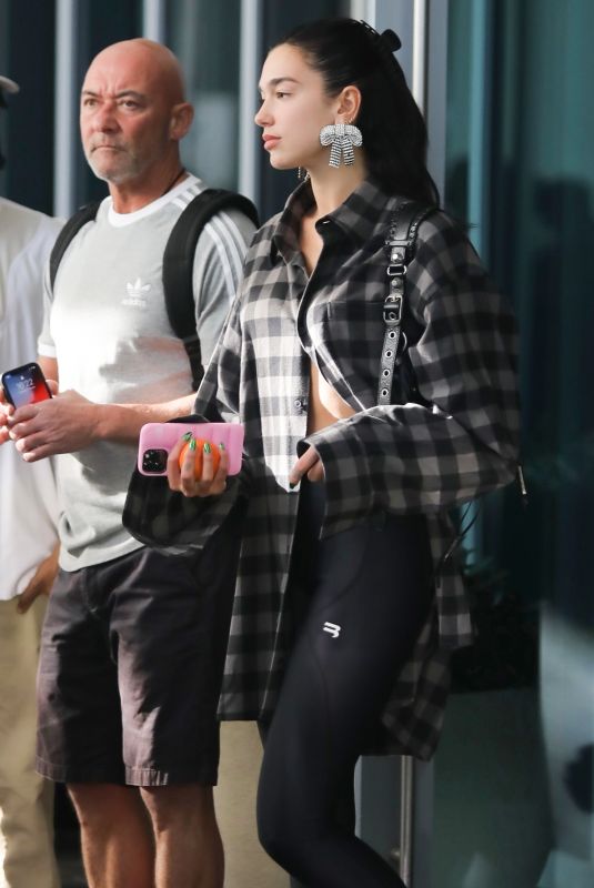 DUA LIPA Leaves Setai Hotel in Miami Beach 02/08/2022