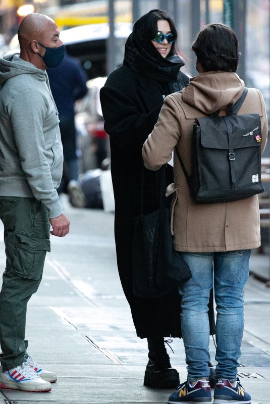 DUA LIPA Out and About in New York 02/24/2022