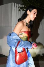 DUA LIPA Out for Dinner in Miami 02/05/2022