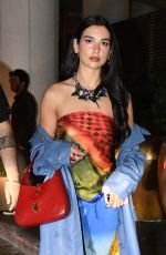 DUA LIPA Out for Dinner in Miami 02/05/2022