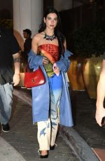 DUA LIPA Out for Dinner in Miami 02/05/2022