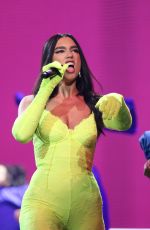 DUA LIPA Performs at Future Nostalgia Tour in Atlanta 02/12/2022