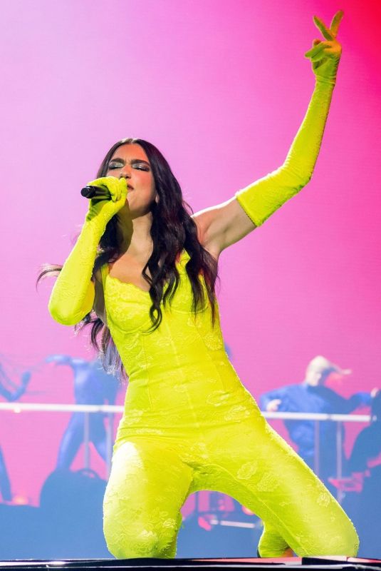 DUA LIPA Performs at Future Nostalgia Tour in Miami 02/09/2022