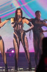 DUA LIPA Performs at Her Future Nostalgia Tour in Philadelphia 02/19/2022