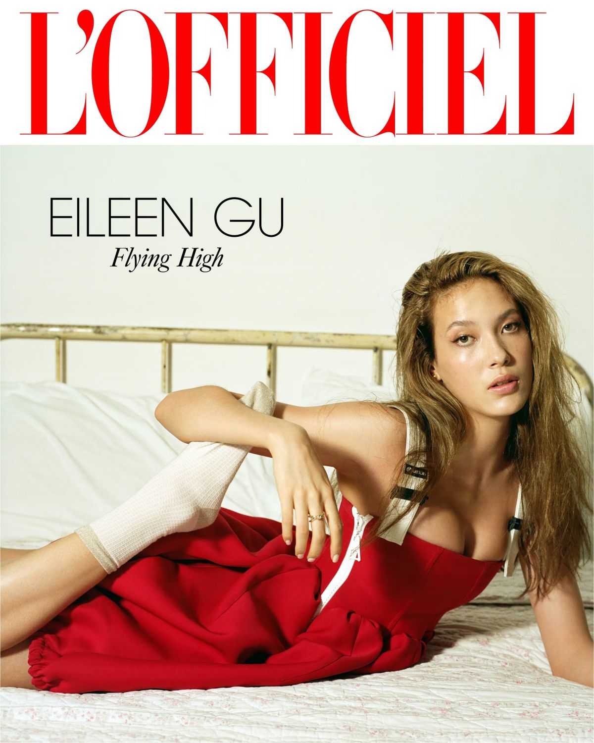 EileenGu (@eileen_gu_) on the covers of #LOfficielChina April 2022
