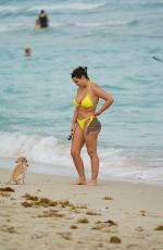 ELETTRA LAMBORGHINI in Bikini at a Beach in Miami 02/17/2022