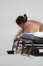 ELETTRA LAMBORGHINI in Bikini at a Beach in Miami 02/17/2022