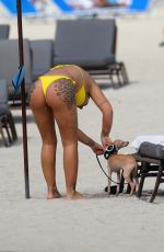 ELETTRA LAMBORGHINI in Bikini at a Beach in Miami 02/17/2022