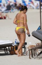 ELETTRA LAMBORGHINI in Bikini at a Beach in Miami 02/17/2022
