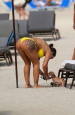 ELETTRA LAMBORGHINI in Bikini at a Beach in Miami 02/17/2022