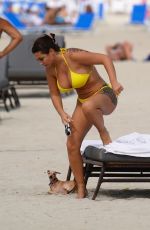ELETTRA LAMBORGHINI in Bikini at a Beach in Miami 02/17/2022