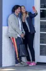 ELIZABETH BERKLEY and Greg Lauren Out in Los Angeles 02/11/2022