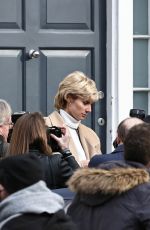 ELIZABETH DEBICKI as Princess Diana on the Set of The Crown in London 01/20/2022