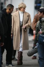 ELIZABETH DEBICKI as Princess Diana on the Set of The Crown in London 01/20/2022