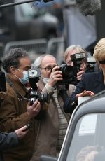 ELIZABETH DEBICKI on the Set of The Crown in London 01/10/2022