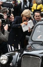 ELIZABETH DEBICKI on the Set of The Crown in London 01/10/2022