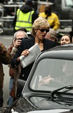 ELIZABETH DEBICKI on the Set of The Crown in London 01/10/2022