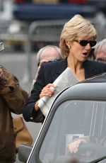 ELIZABETH DEBICKI on the Set of The Crown in London 01/10/2022